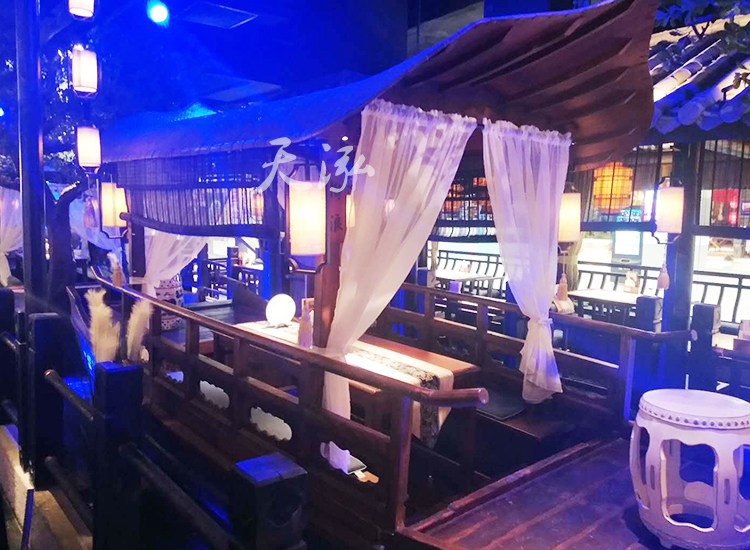 小餐饮船 龟篷船 th029